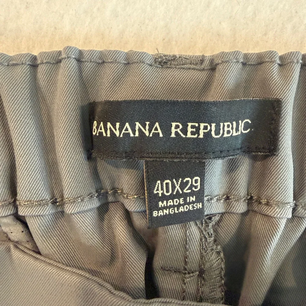 Banana Republic‎ Tech Chino Pants Performance Lightweight Mens 40x29 Grey